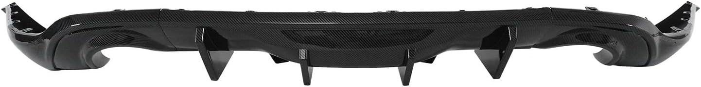 D for Dodge Durango 2011-2024 All Models GT/SRT/SXT Rear Bumper Diffuser Car Accessories Body Kit Glossy Black Carbon Fiber Print(Carbon Fiber Print)