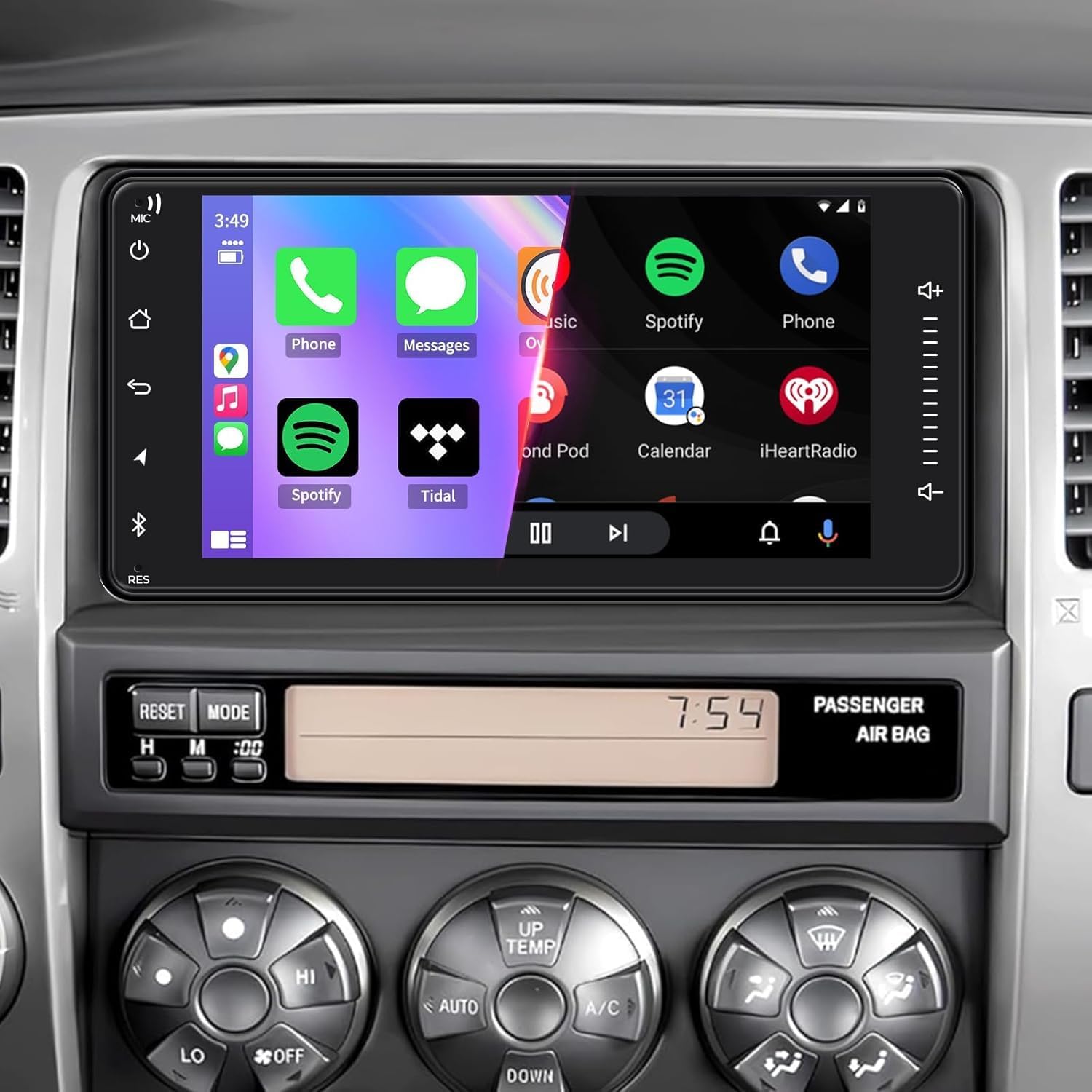 4G+64G Upgrade Car Radio for Toyota 4Runner 2003-2009, Tundra 2003-2006, Sequoia 2003-2007,Head Unit with Carplay/Android Auto,Bluetooth, Backup Camera,Steering Wheel Control,GPS,FM Radio