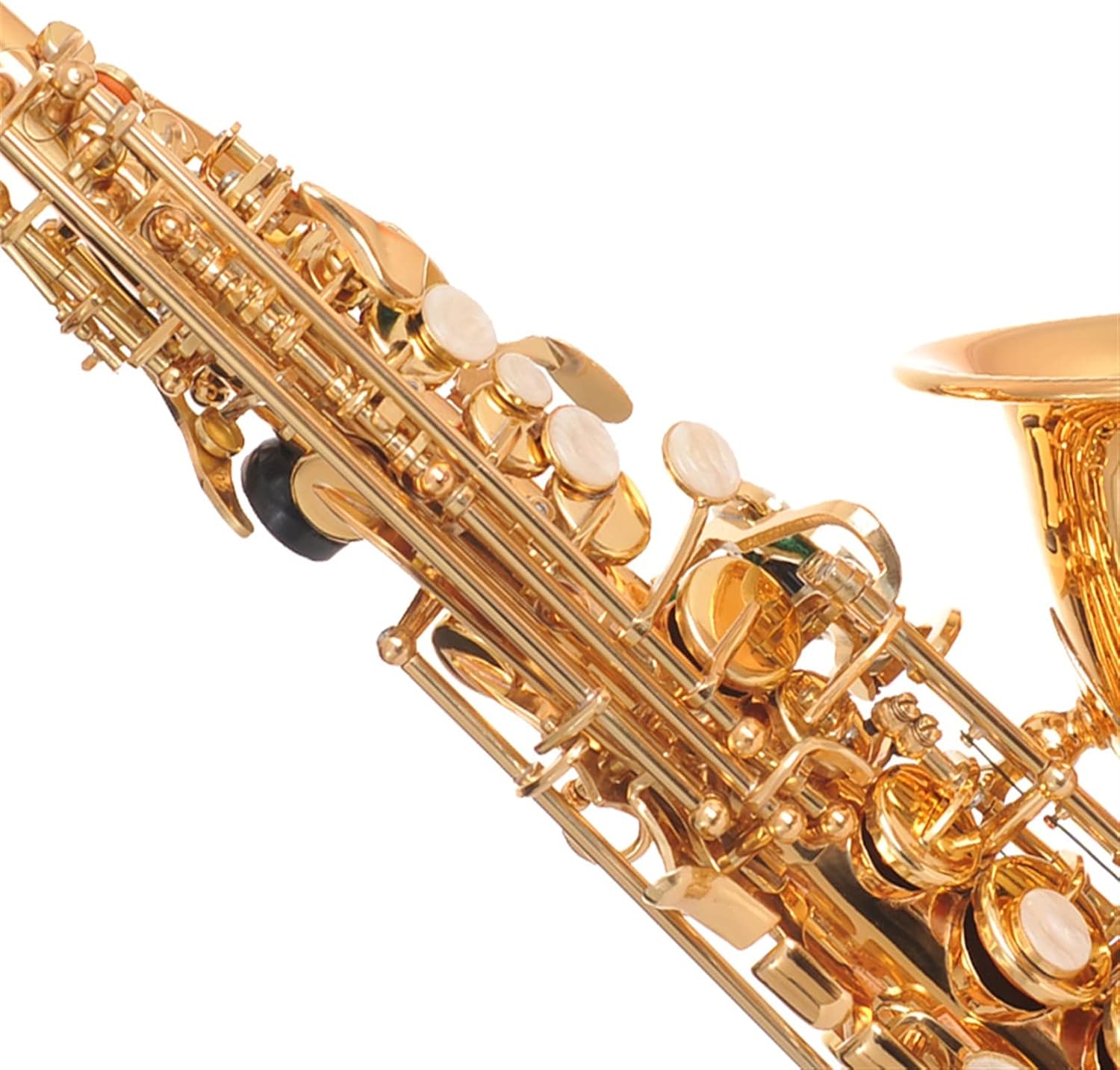 Sax Beginners Kit Soprano Saxophone BB Curved Soprano Sax of Musical Instrument Saxophone for Children Wind Instrument