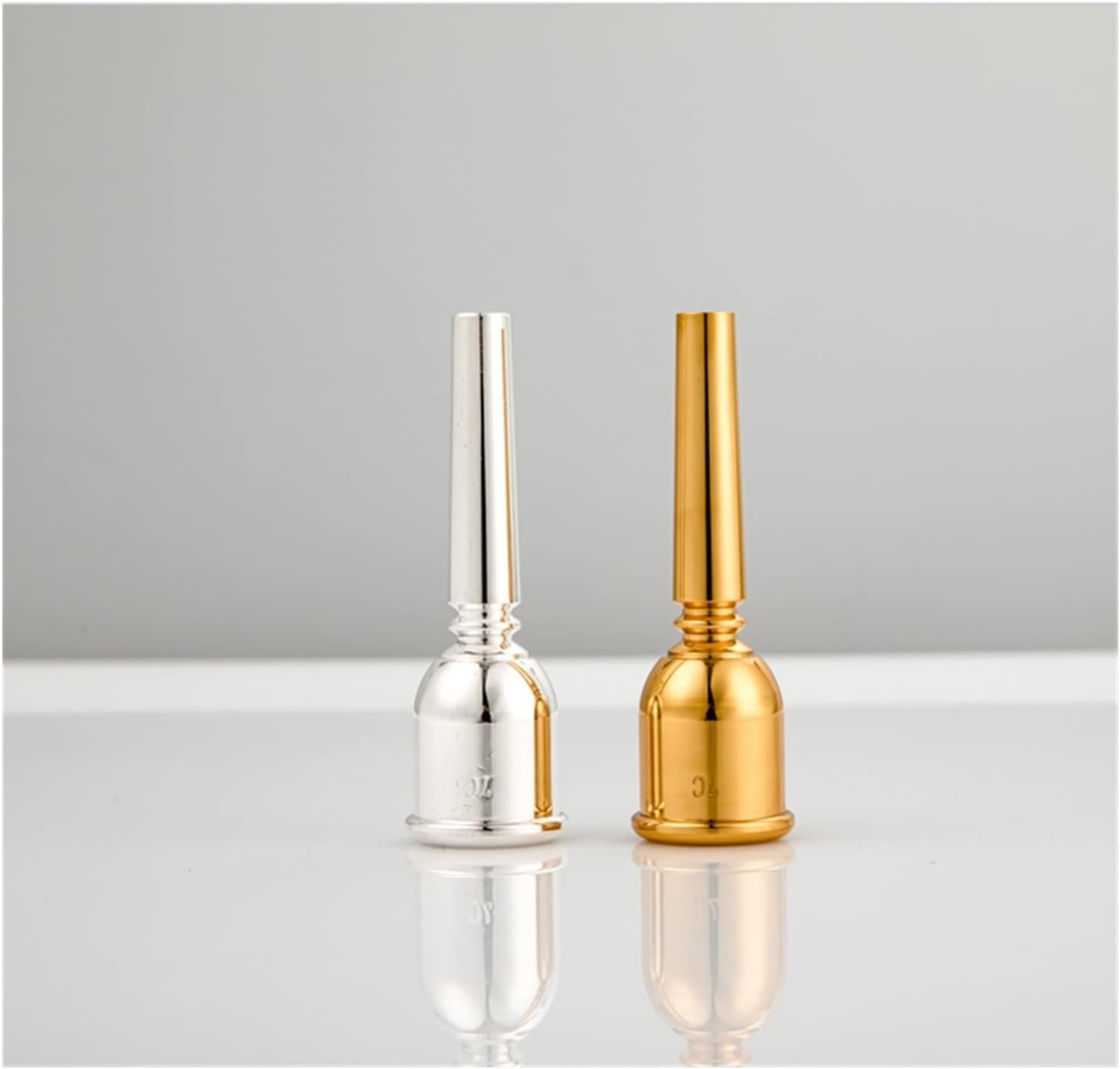 Saxophone Parts Professional Trumpet Mouthpiece Size Sliver Or Brass Plated Musical Trumpet Accessories Parts (Color : Brass 7C)