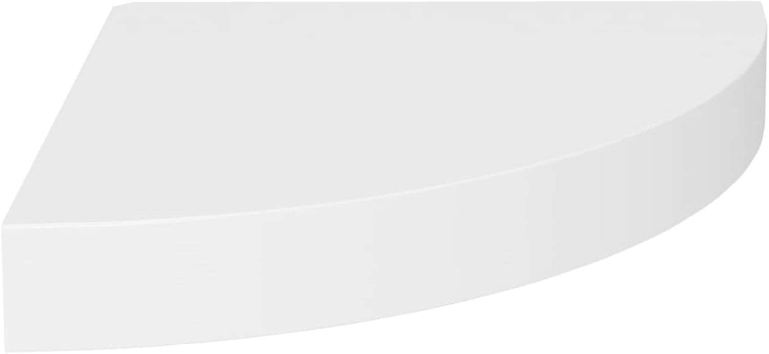 Floating Corner Shelf Wall Mount Floating Corner Shelves Set for Bedroom, Living Room, Bathroom, Kitchen 4 pcs White 9.8