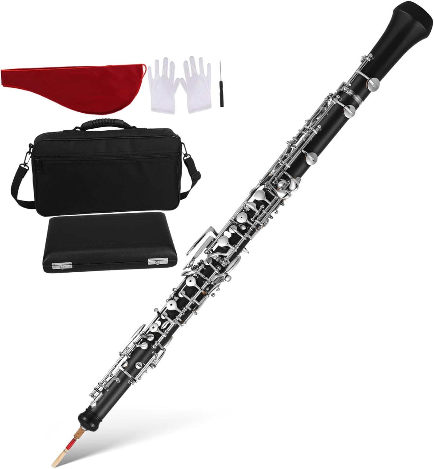BESPORTBLE Professional Oboe Instrument c Key Keys Semi-automatic Woodwind Accessories for Orchestra Practice Performance