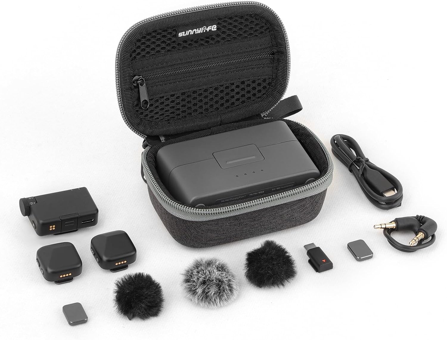 for DJI for Mic Mini Carrying Case Portable Storage Bag Outdoor Protective Box for for 2/1 Traveling Microphone Bags