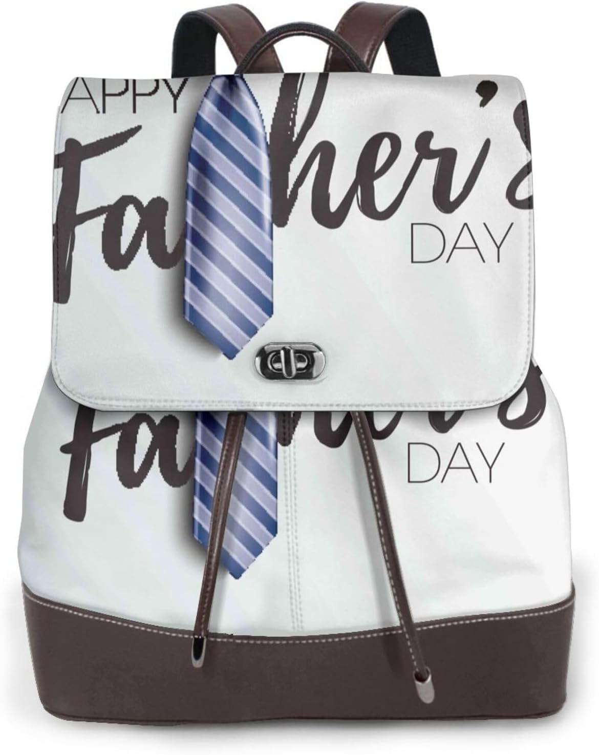 Happy Father's Day (4) for Womens Backpack Purse Microfiber PU Anti-theft Large Fashion Designer Travel Bag Ladies Shoulder Bags