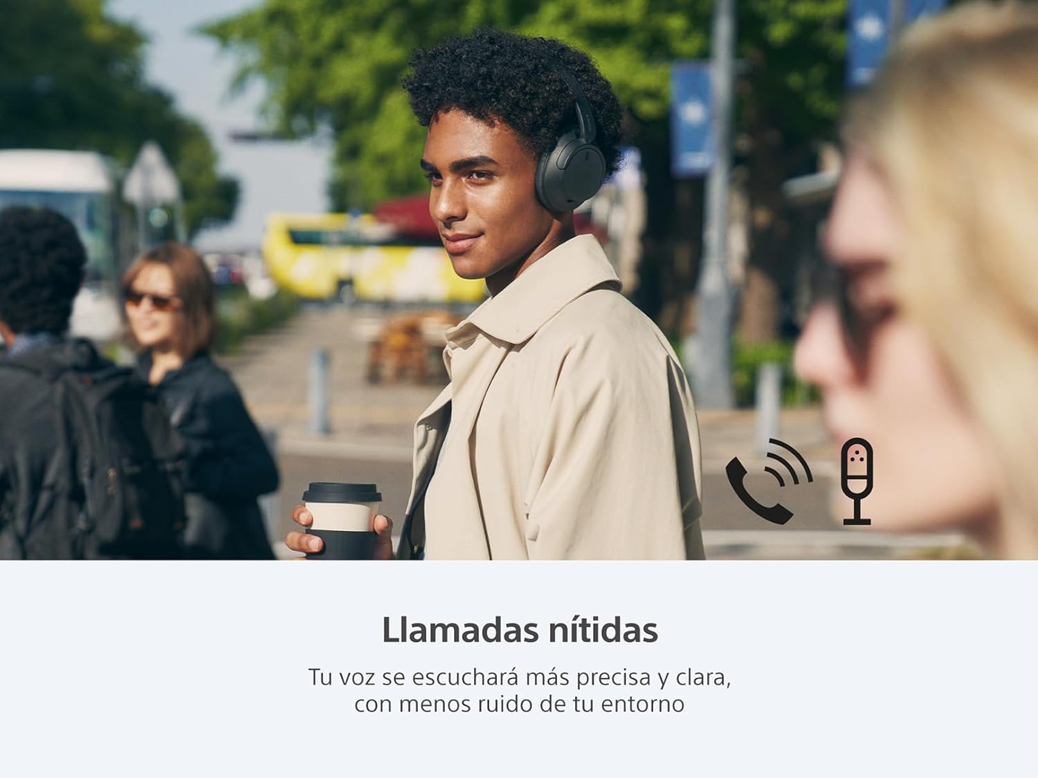 Sony WH-CH720 Noise Canceling Wireless Bluetooth Headphones - Built-in Microphone - up to 35 Hours Battery Life and Quick Charge - White