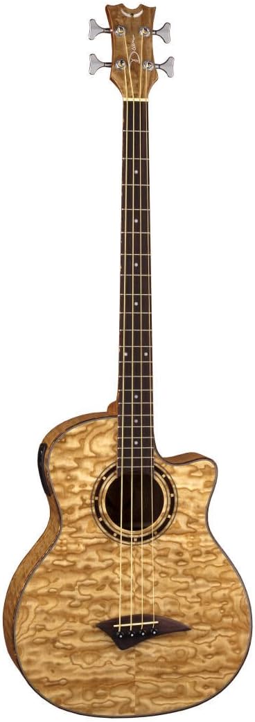 Dean EQA Exotica Quilt Ash Acoustic-Electric Guitar, Gloss Natural