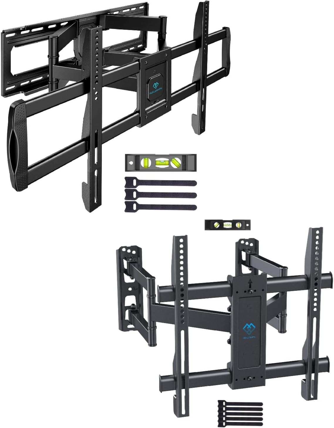 PERLESMITH Full Motion TV Wall Mount for 50”-90” TVs up to 165lbs, Max VESA 800x400mm PSXFK1, Corner TV Wall Mount for 26-60 inch up to 99 lbs, Max VESA 400x400mm PSCMF1