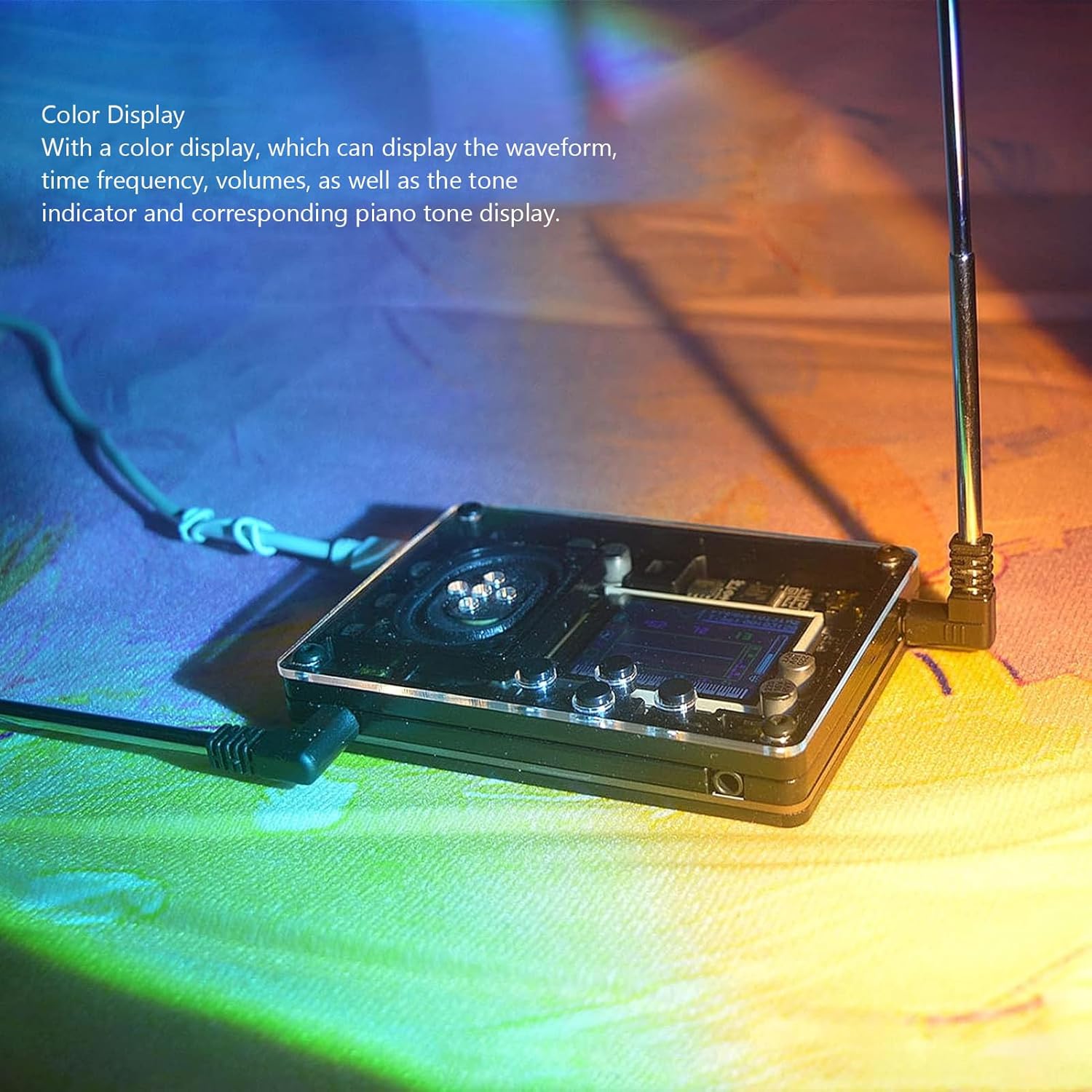 Type C Theremin Mini Theremin with Color Display and Over 70 Voices, for Beginners, Portable Electronic Instrument for Music Lovers