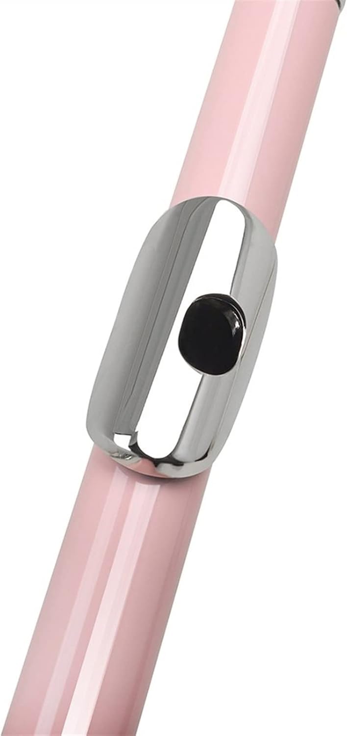 Flutes 16 Holes Flute Closed Hole C Tone Pink Flute Cupronickel Woodwind Instruments with Leather Case