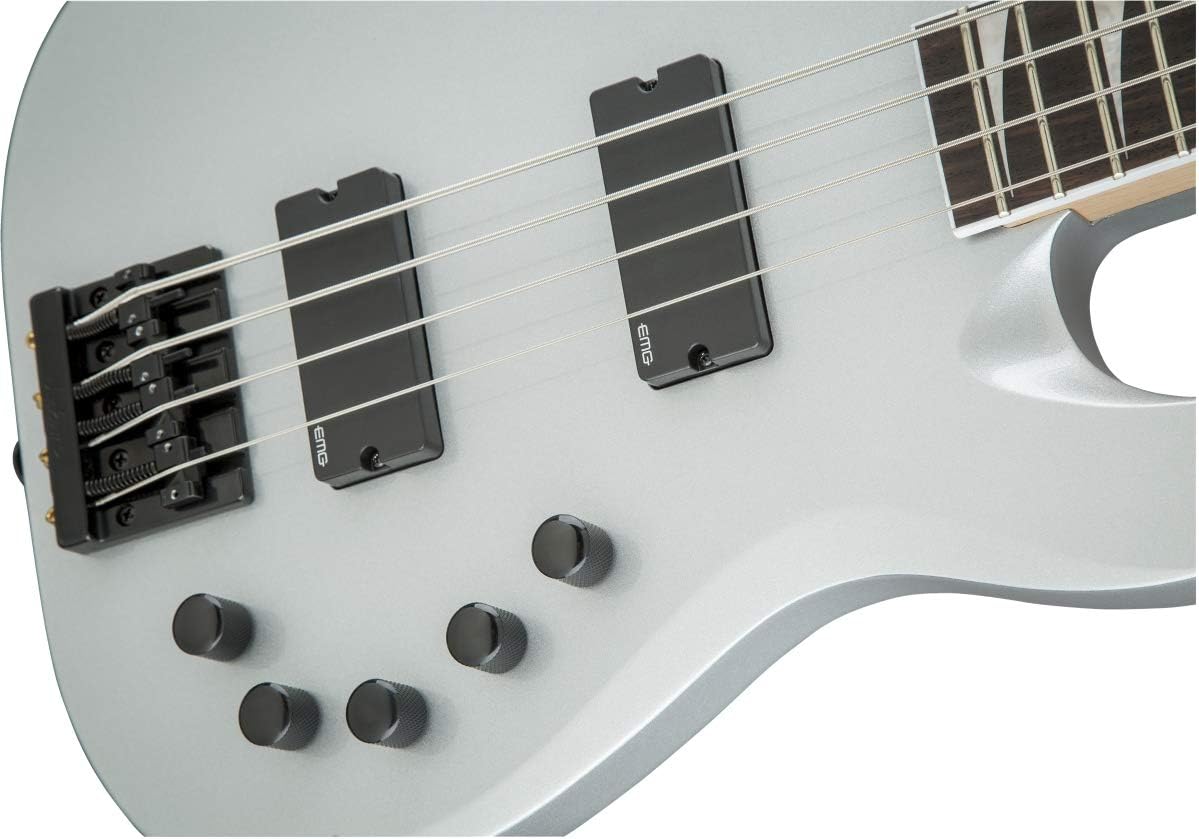 Jackson X Series Signature David Ellefson Concert Bass CBX IV, Quicksilver, Laurel Fingerboard