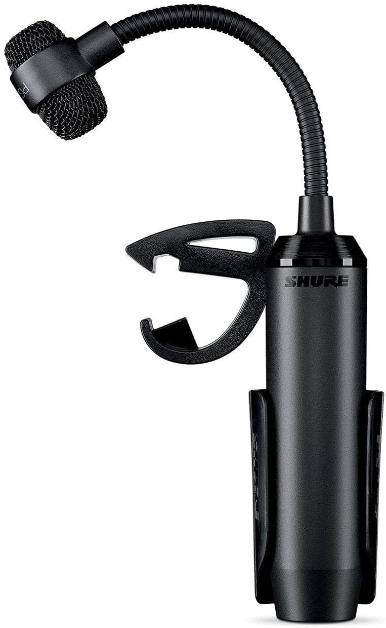 Shure PGA98D Condenser Microphone - with Cardioid Pick-up Pattern,Condenser Gooseneck Drum Microphone with AP98DM Drum Mount, No Cable (PGA98D-LC)