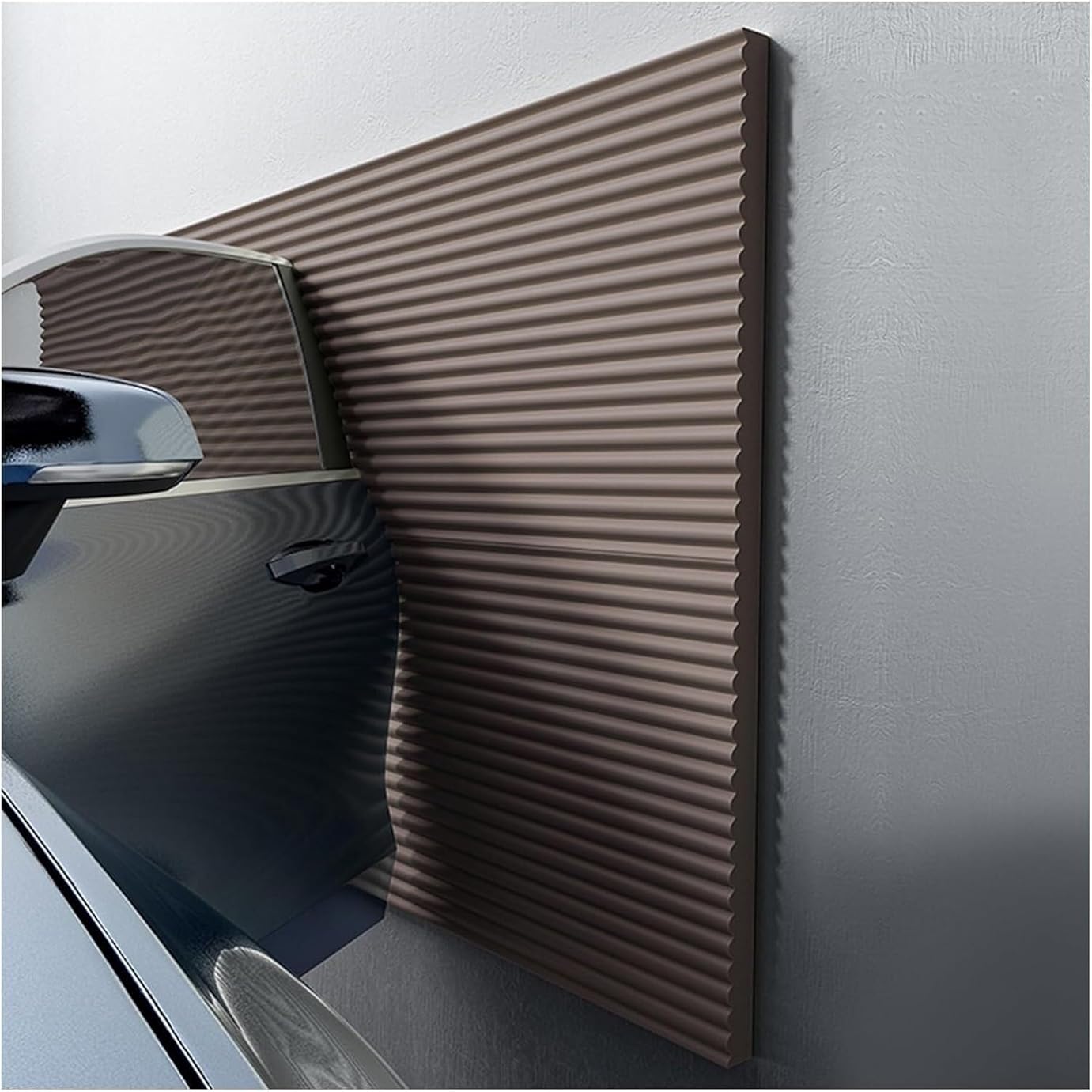 Garage Wall Protector Garage Bumper Strips, Garage Corner Bumper Strips, Parking Lot Wall Edge Guards, Automotive Essentials for Parking Garages(Brown,16.4ft/5m)