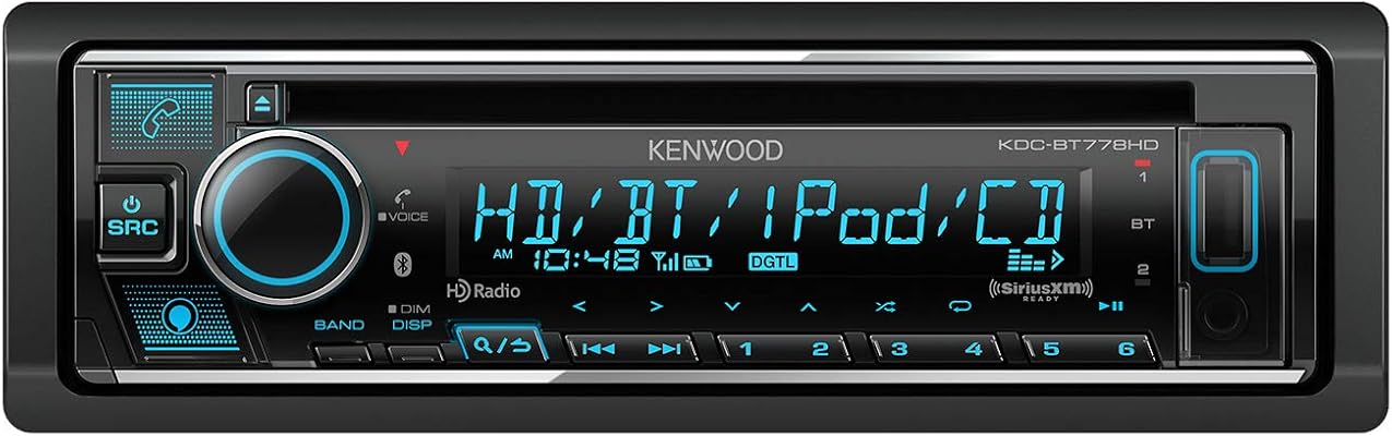 Bluetooth USB CD HD Radio Car Stereo Receiver by Kenwood