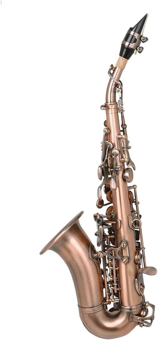 Beginner saxophone Bb Tone Soprano Saxophone Brass Sax B Flat Saxfone Woodwind Musical Instrument With Saxophone Accessory