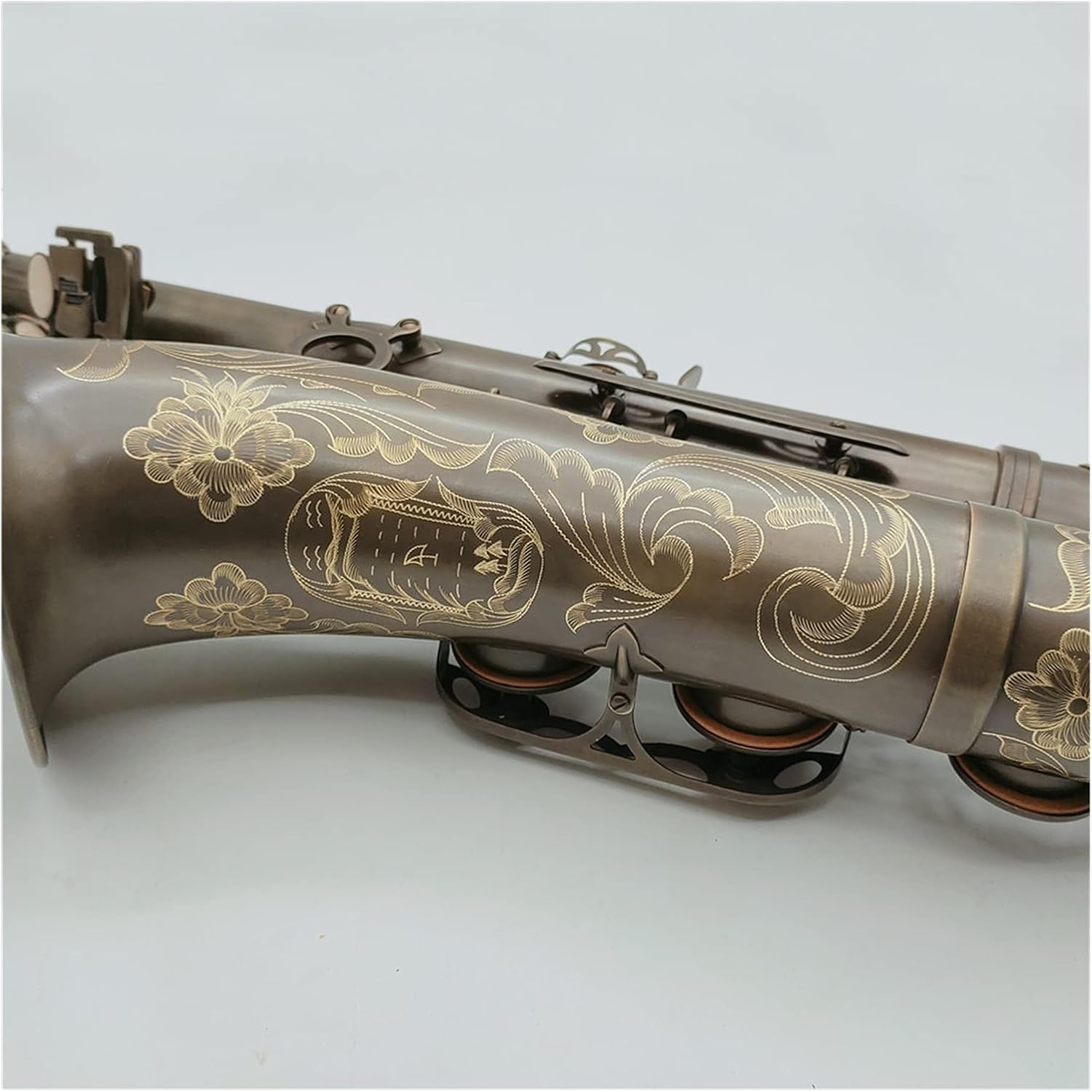 Professional Saxophone Tenor Saxophone Bb Tune Antique Copper Woodwind Instrument with Mouthpiece Case Brass Sax Beginners Kit