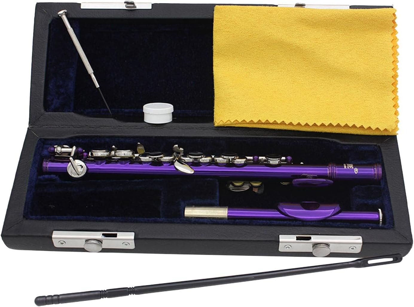 C Key Piccolo, Lightweight Easy to Play Wind Instrument, 16 Hole Flute for Stage Performance Practice, Classroom, Beginner, Purple