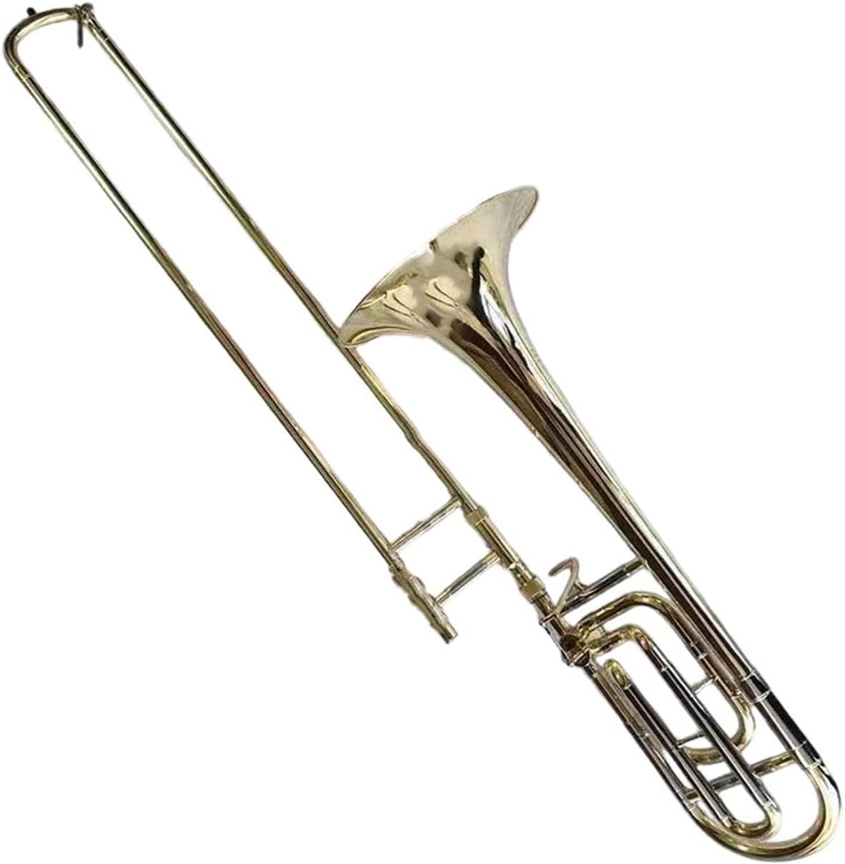 Adult Trombone Instrument Tenor Bb/F Trombone Brass Plated Professional Performance Instrument With Mouthpiece