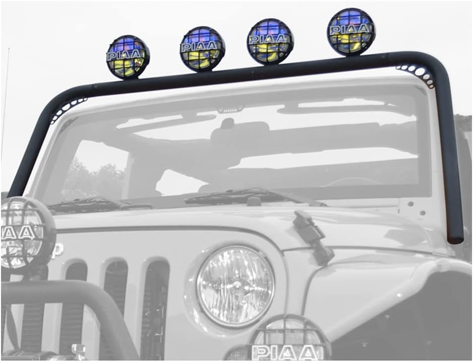 Body Armor 4x4 JK-6126Black Front Light Bar for 2007-2013 Jeep JK Wrangler
