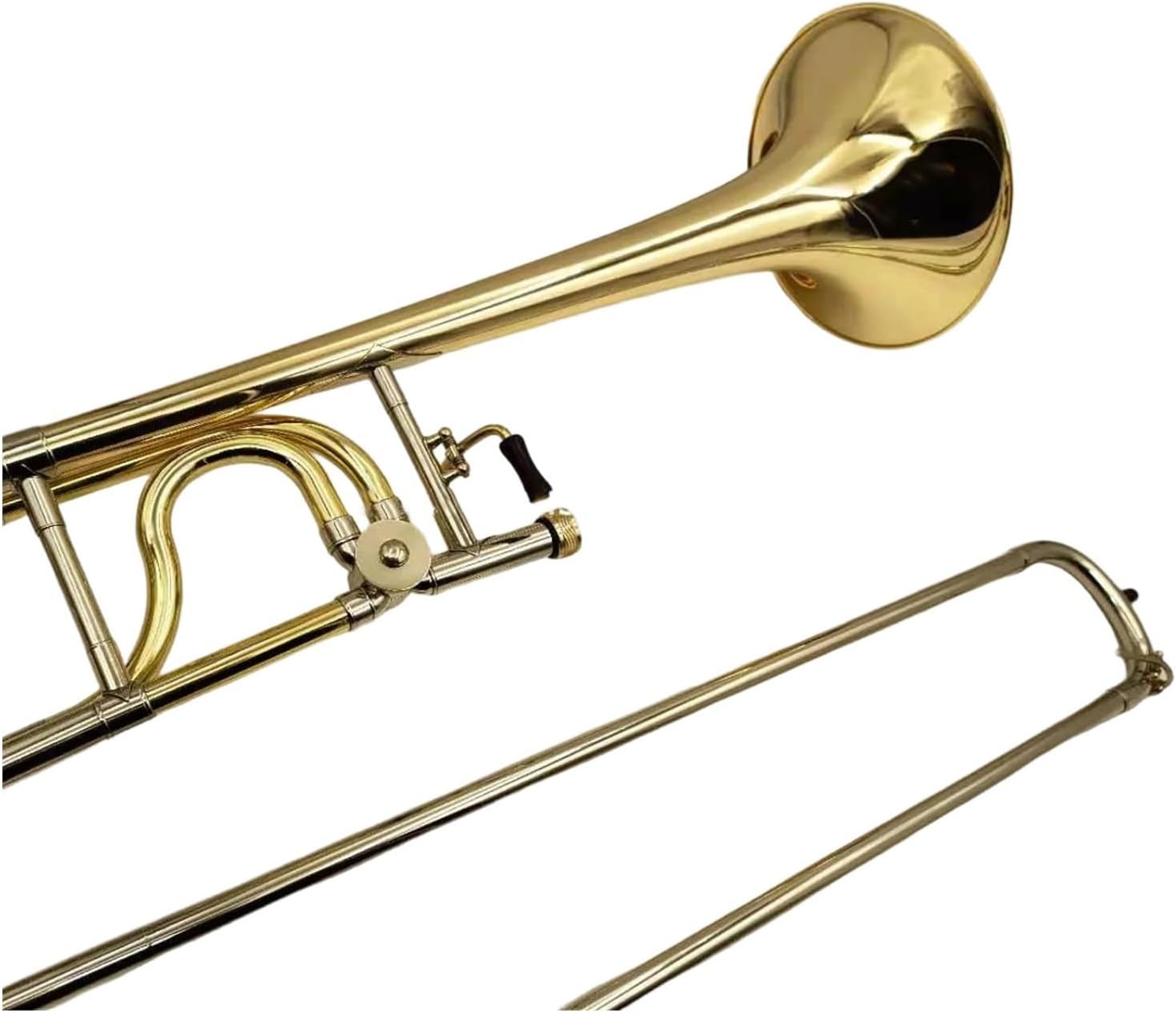 Adult Trombone Instrument Bb/F Trombone Gold Brass Professional Instrument With Case And Mouthpiece