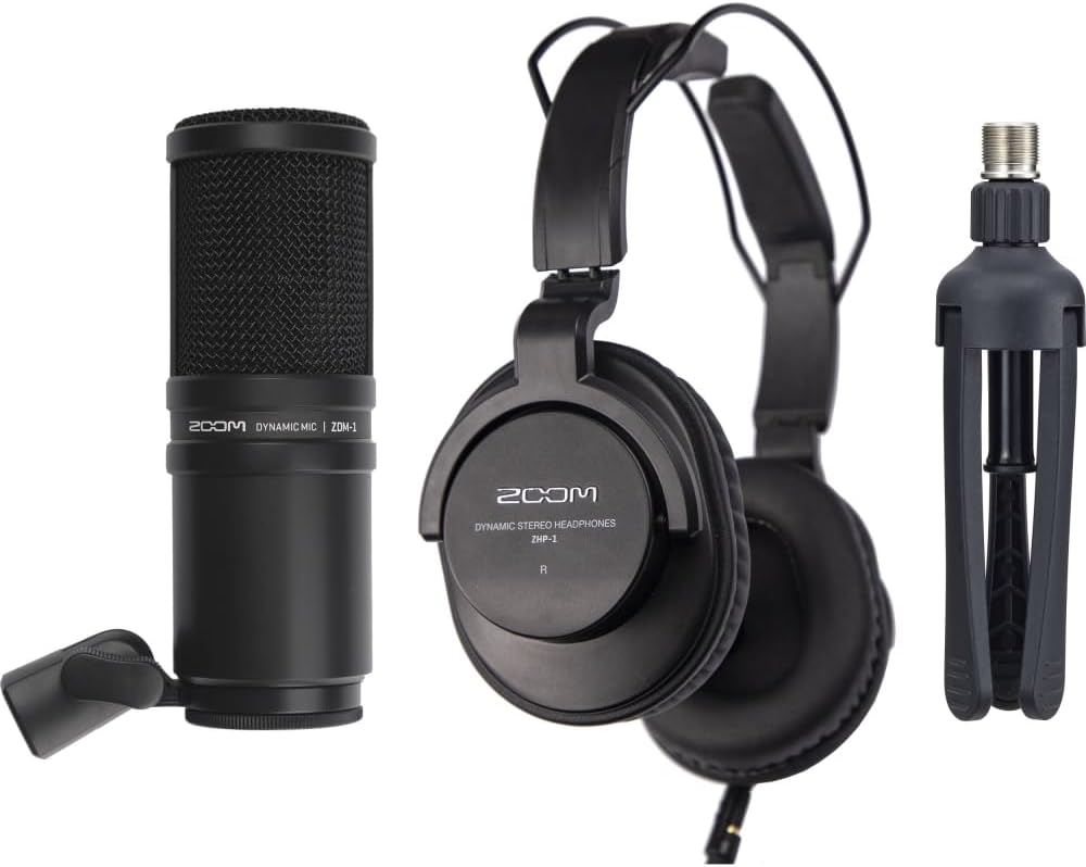 RODECaster Duo Integrated Audio Production Studio Bundled with Podcast Mic Pack + 128GB Micro-SD Card + Cleaning Cloth (4 Items)