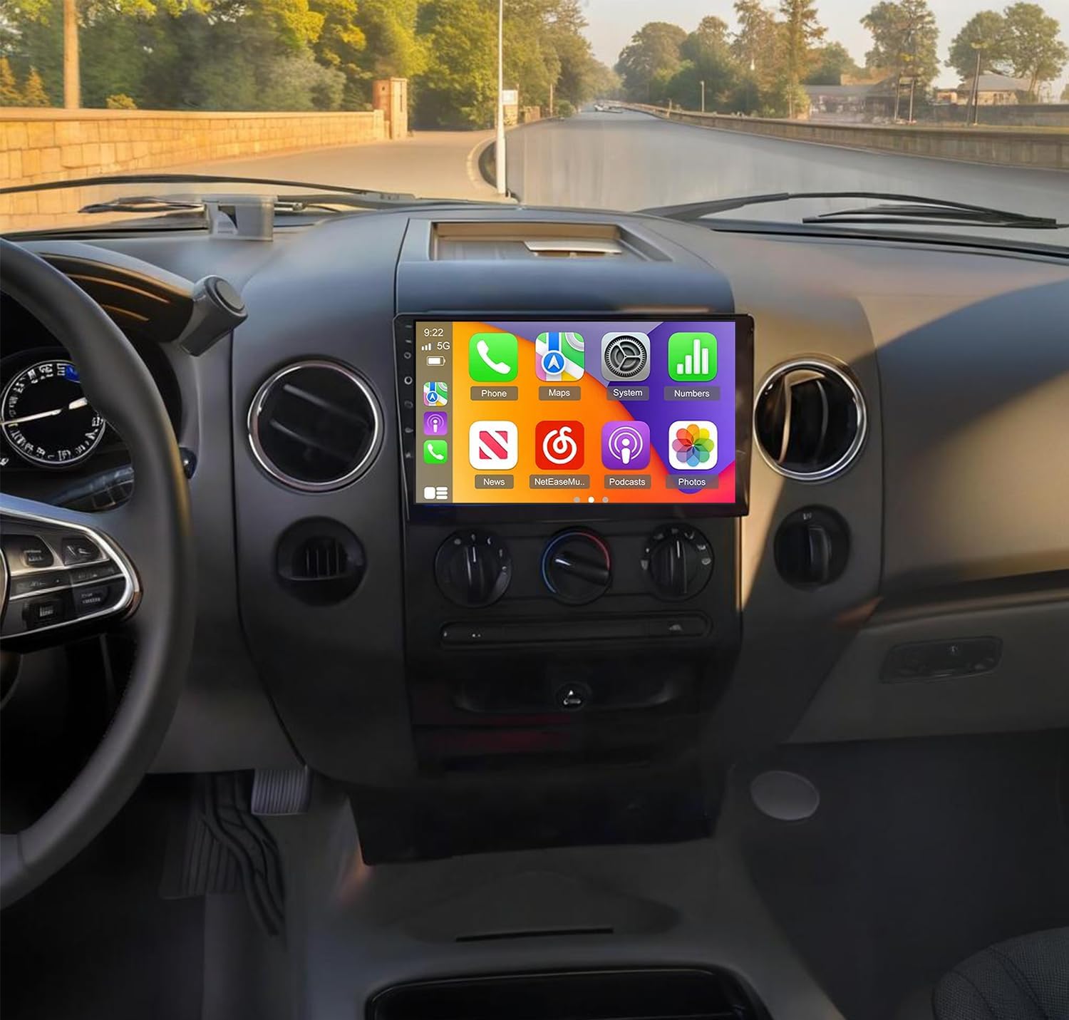 Android 14 Double Din Car Stereo Radio for Ford F150/F250 2004-2014,10.1