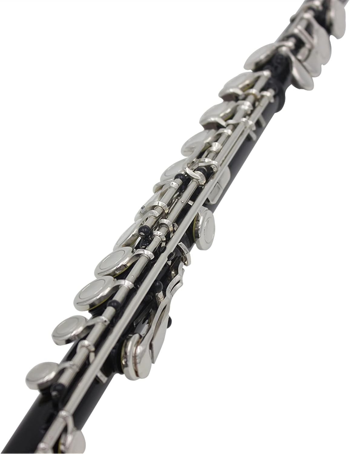 ZUZU Flute Cupronickel Plated Silver 16 Holes C Key Woodwind Instrument with Cleaning Cloth Stick Gloves Beginners Flute (Color : Silver)