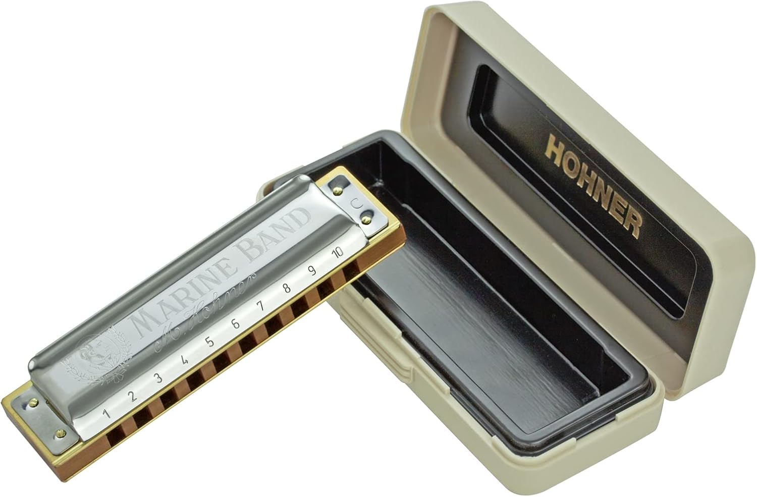 Hohner Marine Band 1896 Classic B Lead Natural Minor 10 Hole Harmonica