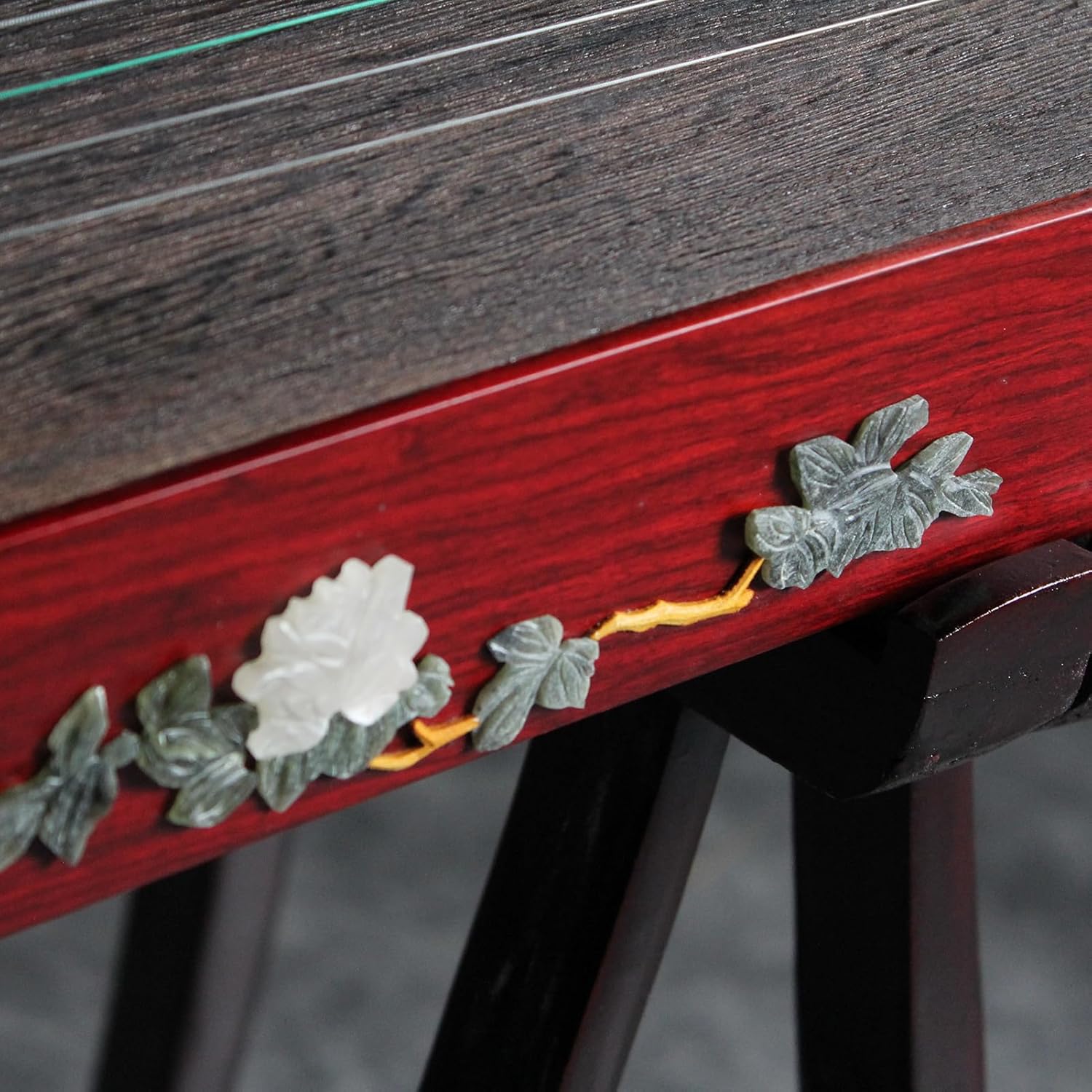 Professional Rosewood Guzheng (163cm) - Handcrafted with Intricate Thousand-Character Carvings, Suitable for All Skill Levels, Includes Professional Tuner, Tuning Wrench, Backpack, and More