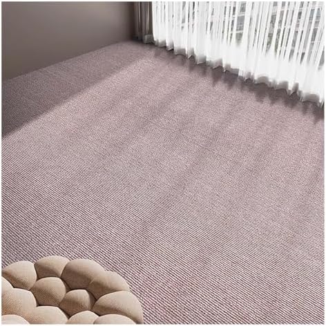 Soundproof Carpet Household Sound-Absorbing and Shock-Absorbing Pad Floor Thickening Fitness Piano Drum Noise Reduction Mat(Beige Brown,90x300cm/35.4x118.1in)