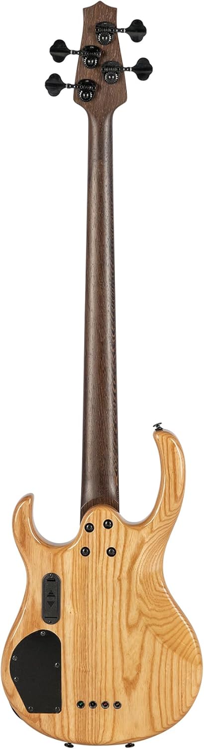 H. Jimenez 4 String Glossy Natural Walnut Top Bass Guitar With Deluxe Padded Gig Bag (LBS4-WT)