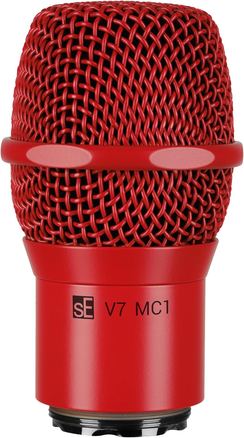 SE ELECTRONICS V7 MC1 Wireless Microphone Capsule – Compatible for Shure Wireless Transmitters (Red)