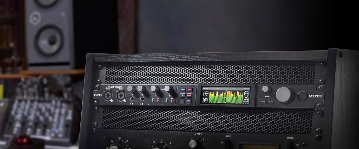 MOTU 828 28x32 USB3 audio interface for Mac, Windows and iOS with mixing and effects