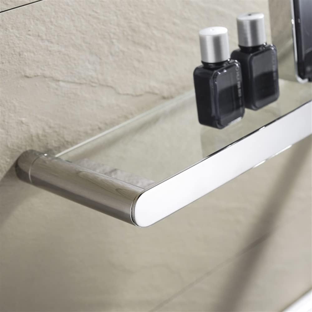 Shower Caddy Glass Shelf, Bathroom Storage Organizer Shelf with Tempered Glass, Bath Shampoo Rack Wall Mount Rectangular Bathroom Organizer (Color : 4 pcs)