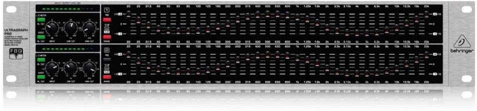 Behringer Ultragraph Pro Fbq3102 Ultra-Musical 31-Band Stereo Graphic Equalizer With Fbq Feedback Detection System
