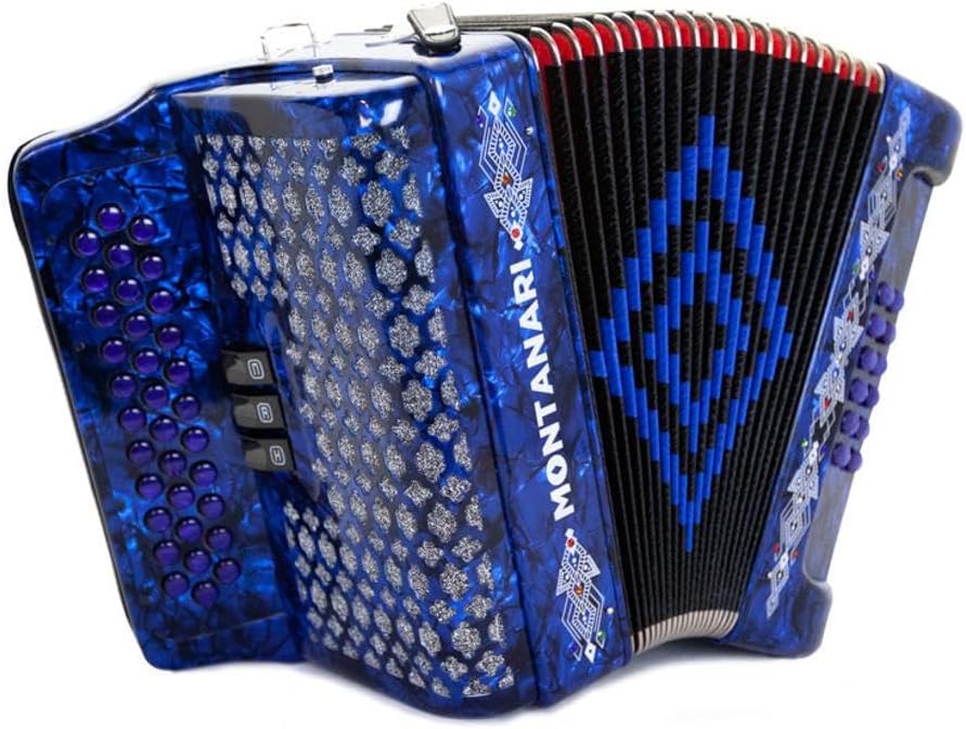 Montanari 3412 3S Accordion FBE Blue