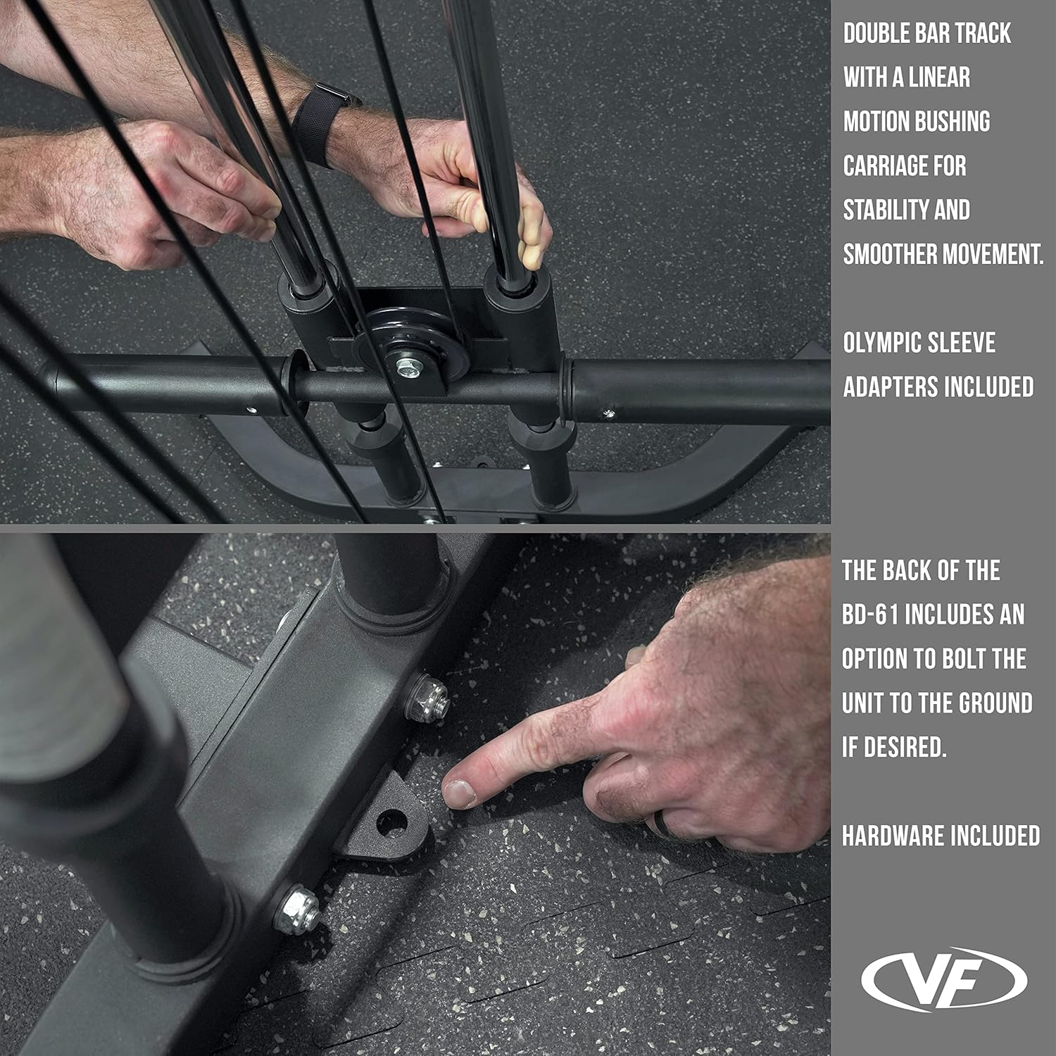 Valor Fitness Cable Crossover Machine - 17 Adjustable Positions with Pull Up Bars and Optional Bundle Attachments Max Weight 200 lb. Plate Loaded Pulley System for Home Gym Power Workout