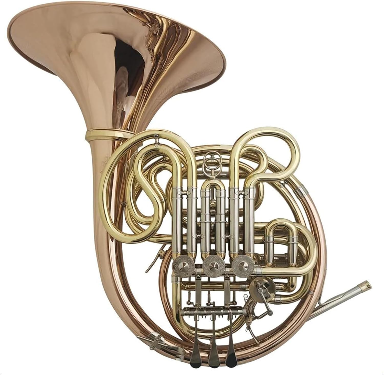 Bb double french horn instrument 4 valve split horn