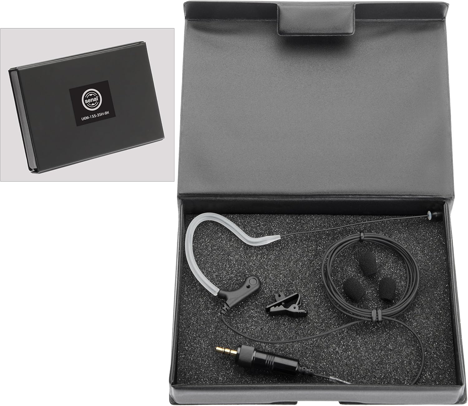 Senal UEM-155-35H-BK Omni Earset Microphone with 3.5mm Locking Connector for Sennheiser Transmitters (Black)