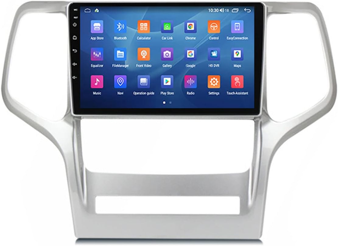 Double Din Car Stereo Compatible with Carplay and Android Auto, 9 Inch Touch Screen Car Stereo with Bluetooth 5.0 Car Audio Receivers for Jeep Grand Cherokee WK2 2010-2013
