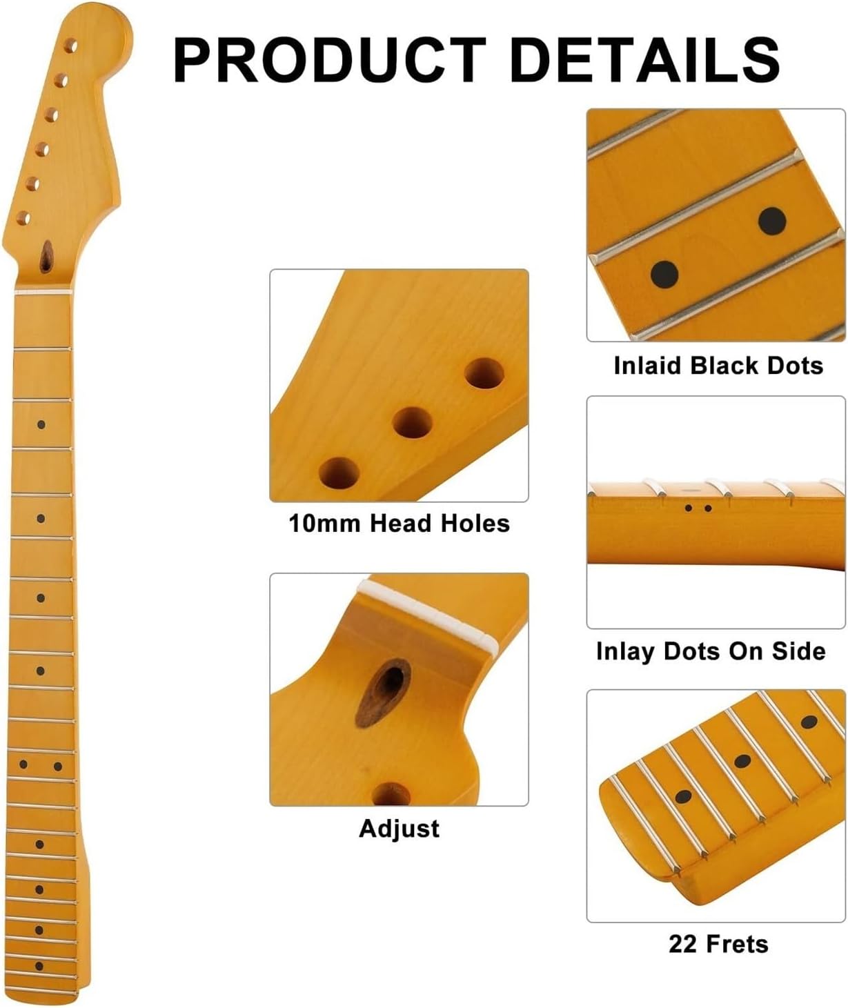 6-String Electric Guitar Pickup Set (Single Coil + Humbucker) for ST/TL Style Guitars