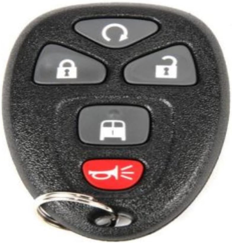 KarParts360 For GMC Savana 1500 2010 11 12 13 2014 Keyless Entry Transmitter | Black | 5 Button | Replacement For 22953234