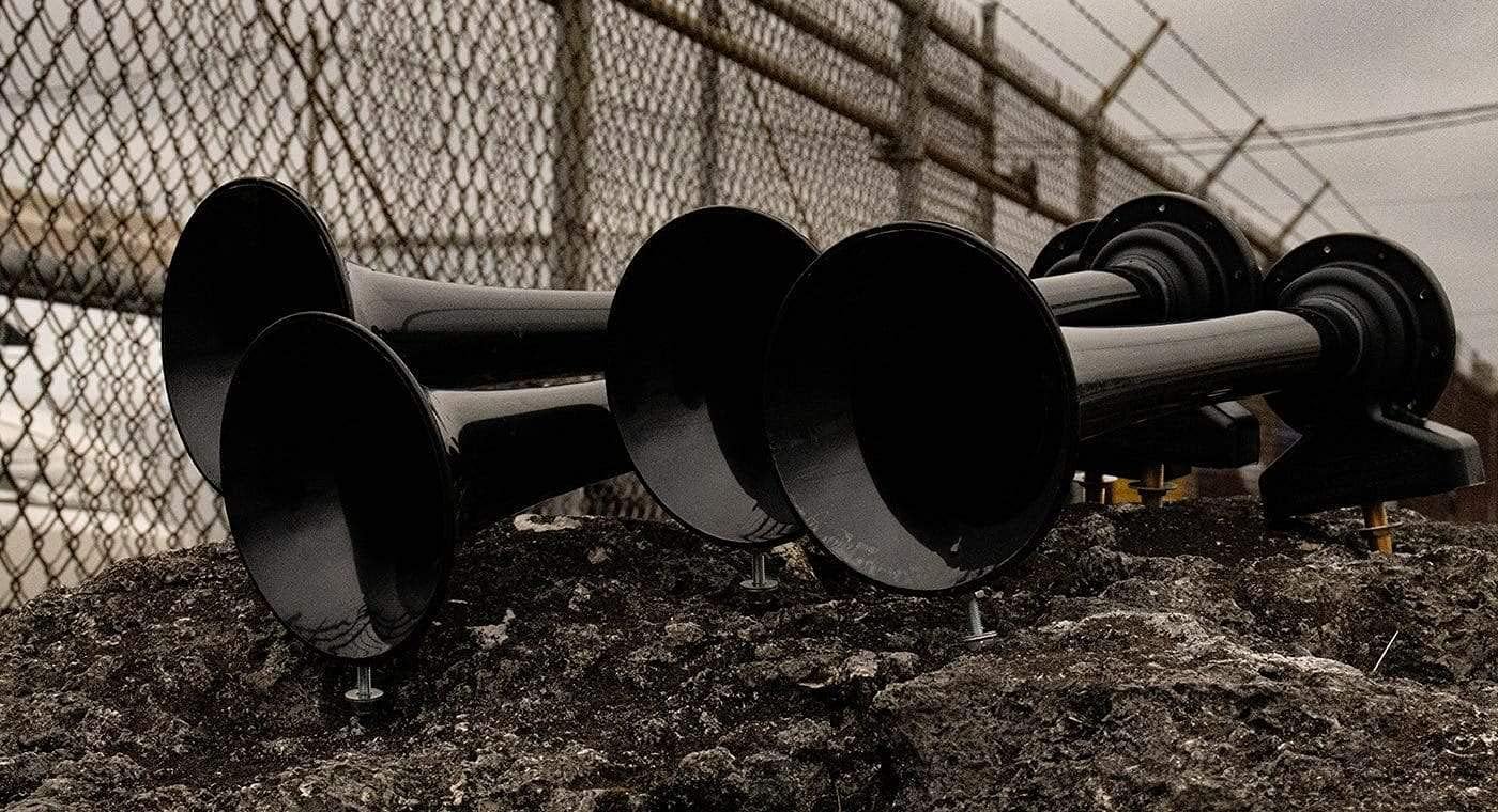 HornBlasters Shocker XL Train Horns Only - US Made Horns - 147.7 Actual dB