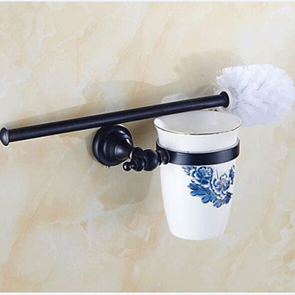 Toilet Brush and Holder, 304 Stainless Steel Toilet Brush with Long Handle, Toilet Bowl Cleaner Brush for Bathroom(Surface Holder)