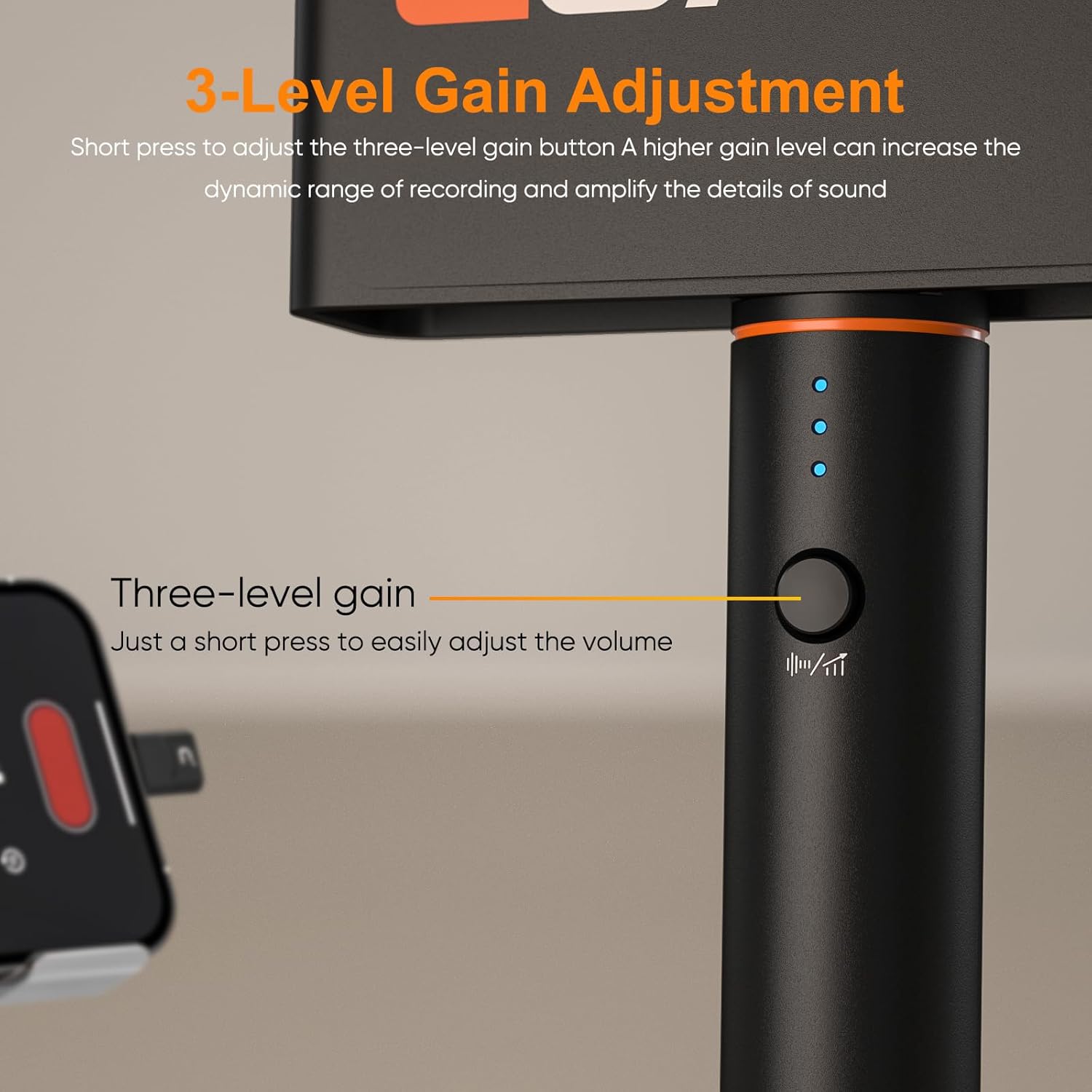 COMICA Revo S Wireless Handheld Microphone, Professional Handheld Interview Mic for iPhone16 15, Android Phones Laptops PC with USB-C Plug, Reporter Mic for Content Creators, Interviews, Reporting