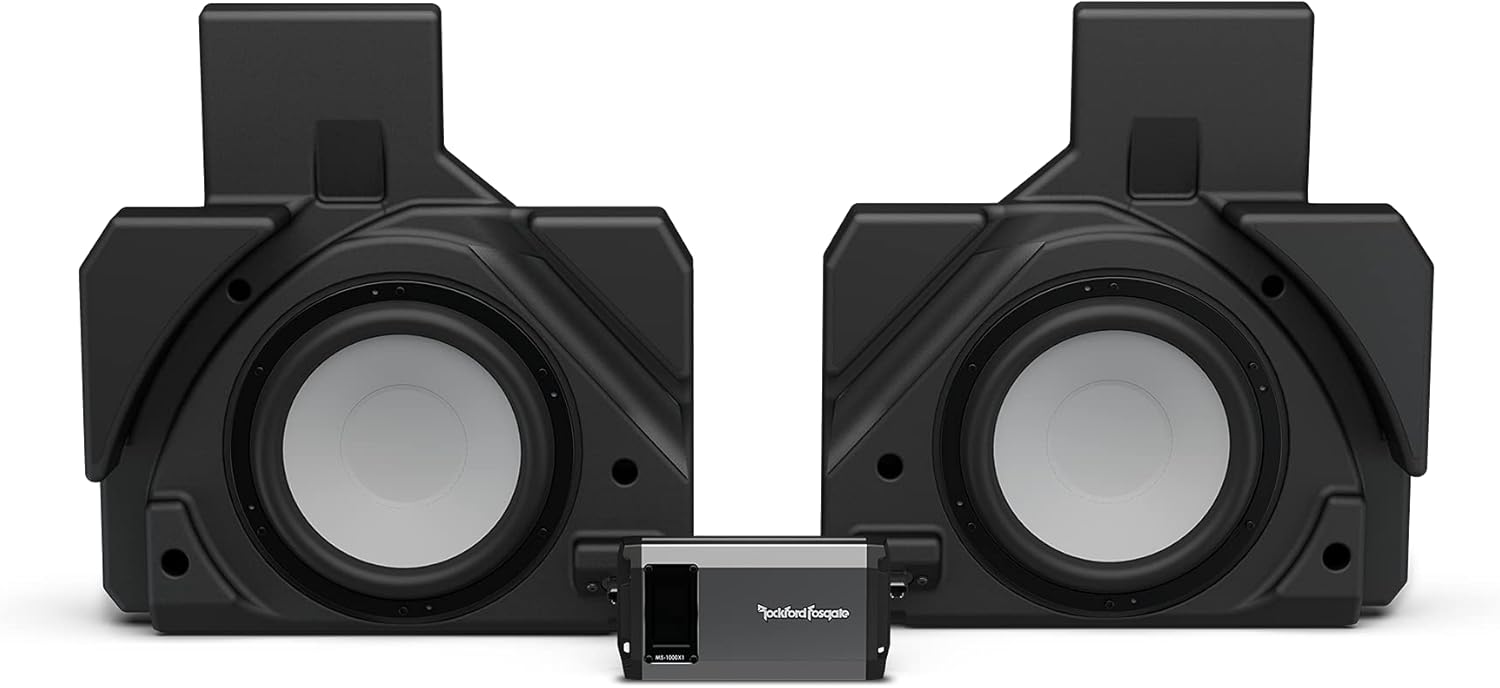 Rockford Fosgate X317MAX-RSS Dual Rear Subwoofer and 1,000-Watt Amplifier Add-on Kit for Select Can-Am X3 MAX Models (2017 – 2022)