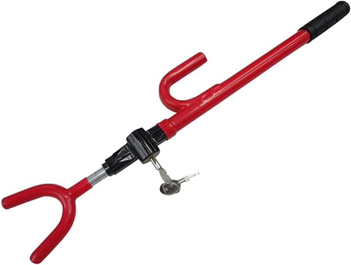 Car Steering Wheel Lock Safety Self-Defense U-Shaped Lock Retractable Anti-Theft Lock Universal Auto Interior Parts