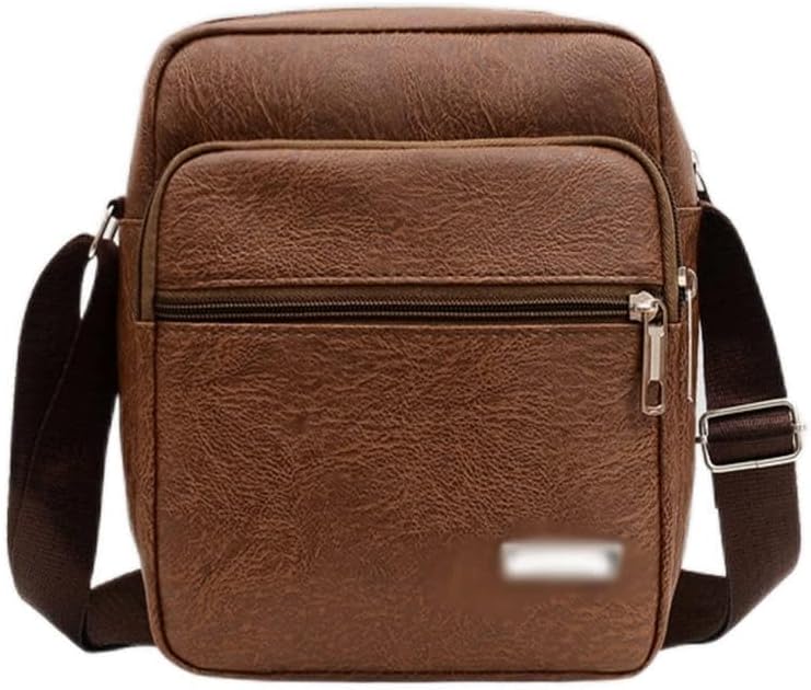 Men's Pu Leather Shoulder Bags Anti-theft Waterproof Crossbody Handbag Messenger Sling Bag Pack For Male