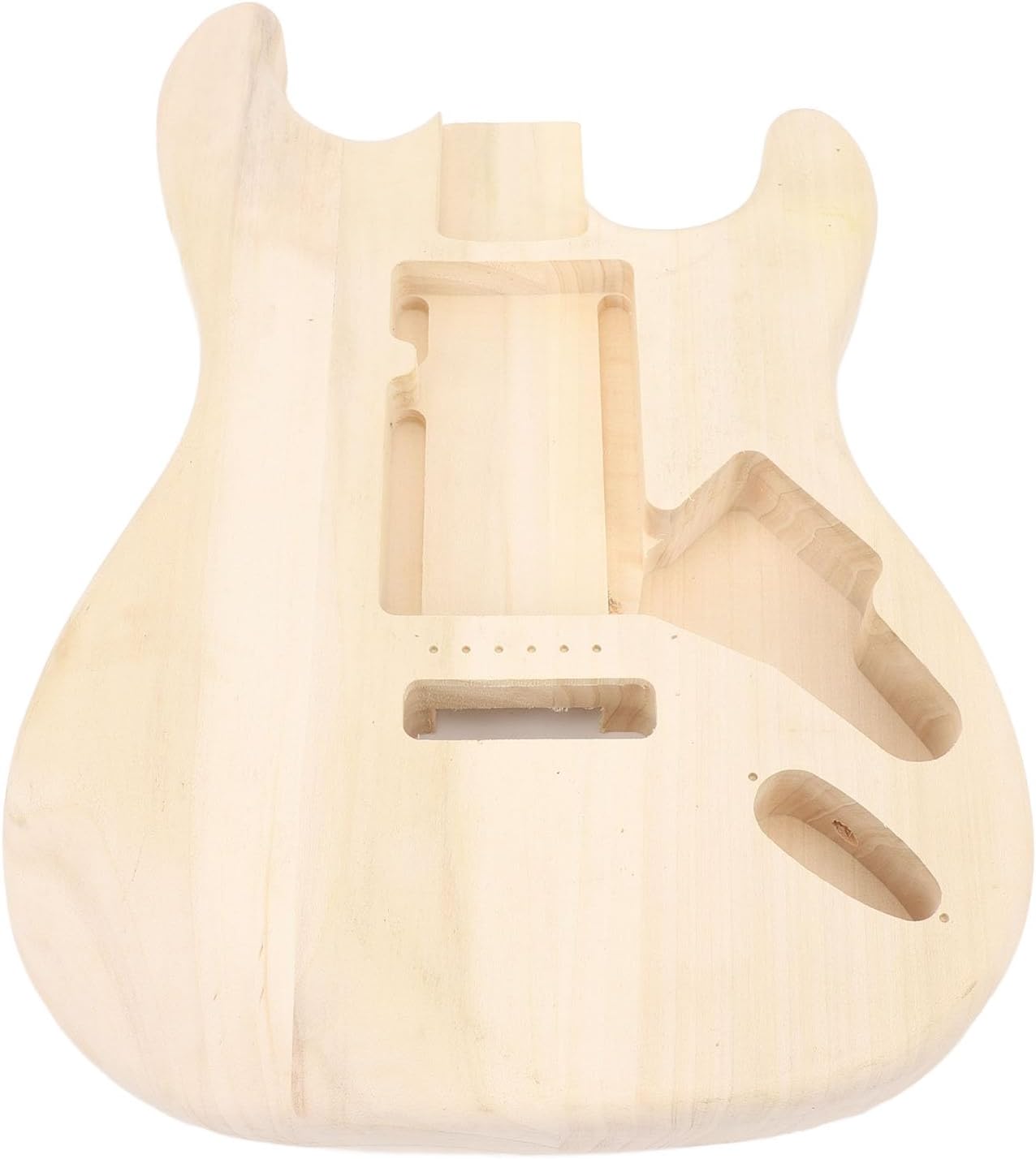 Electric Guitar Body, Unfinished Maple Wood Guitar Body Replacement, DIY Accessory for Customizing Electric Guitars, Crafted from Premium Maple Wood with Pre Drilling and Polishing