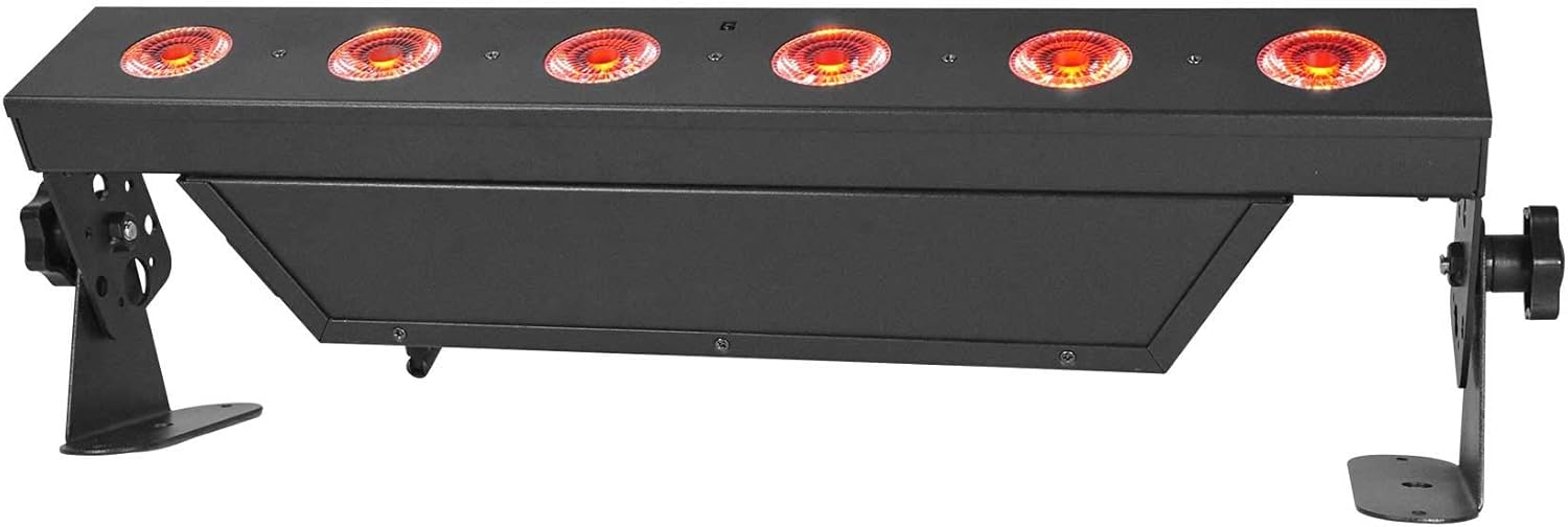 Rockville Best Strip 60 Rechargeable LED Wash Light Bar, Wireless DMX, RGBWA+UV, 8800mAh Battery, 6500 Lux, IRC Remote, for DJs, Stage, and Event Lighting, 2-Piece