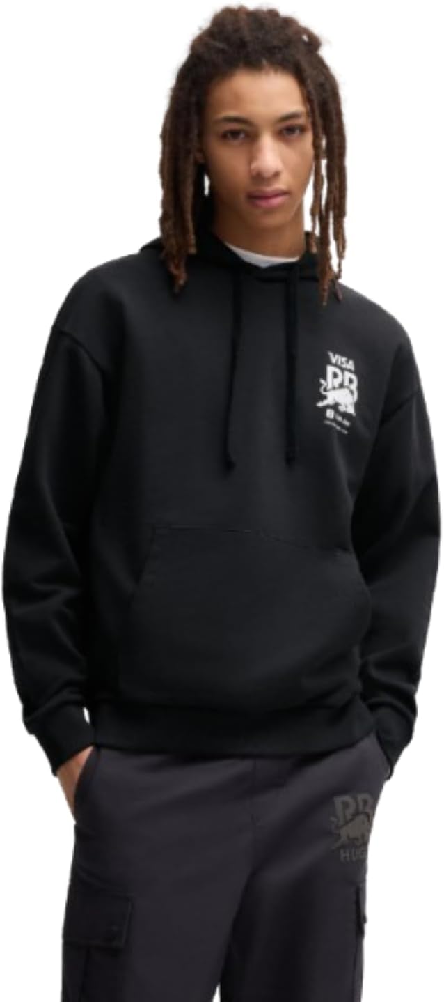 HUGO mens F1 2025 Vcarb Racing Bull Team Big Back Logo Hoodie